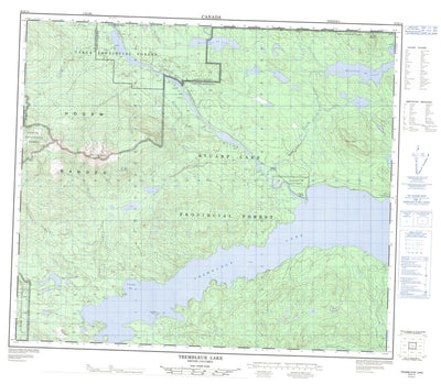 Trembleur Lake, BC (093K14 CanMatrix)
