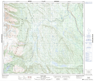 Paw Lake, BC (103P14 CanMatrix)