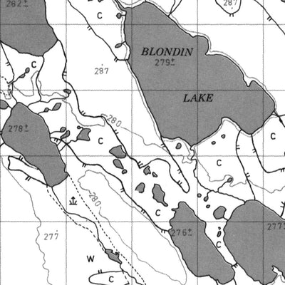 Blondin Lake, NT (096F08 CanMatrix)