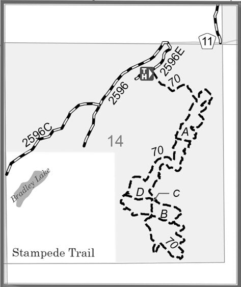 Idaho Panhandle NF - Kaniksu NF MVUM 2019 Stampede Trail