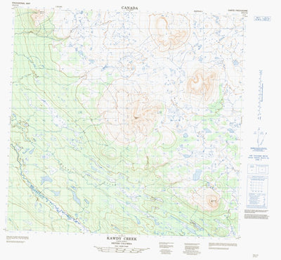 Kawdy Creek, BC (104J14 CanMatrix)