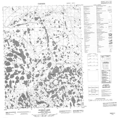 Puzzle Lake, NT (106N11 CanMatrix)