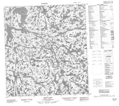 Awry Lake, NT (085J15 CanMatrix)