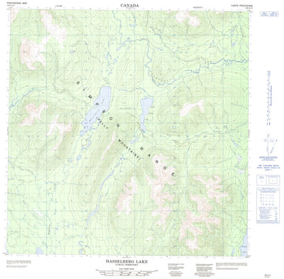 Hasselberg Lake, YT (105A13 CanMatrix)