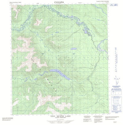 Tiny Island Lake, YT (105M16 CanMatrix)
