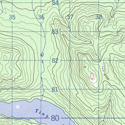 Tiny Island Lake, YT (105M16 CanMatrix)