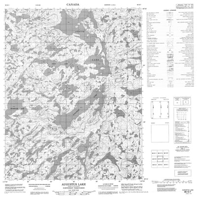 Augustus Lake, NT (086K07 CanMatrix)