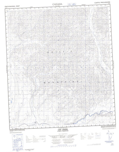 Lee Creek, YT (116B01 CanMatrix)