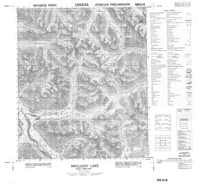 Mcclusky Lake, YT (106D09 CanMatrix)