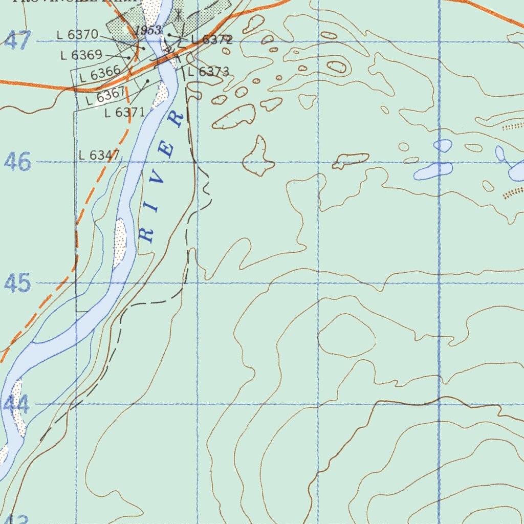 Lower Post, BC (104P16 CanMatrix) Map by Natural Resources Canada ...