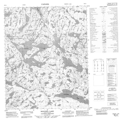 Wentzel Lake, NT (086J04 CanMatrix)