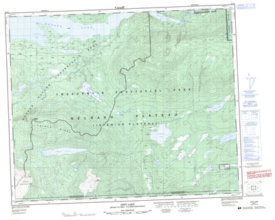 Oppy Lake, BC (093E01 CanMatrix)