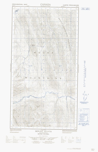 Mount Sylvia East, BC (094K01 CanMatrix)