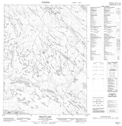 Impact Lake, NU (086N11 CanMatrix)