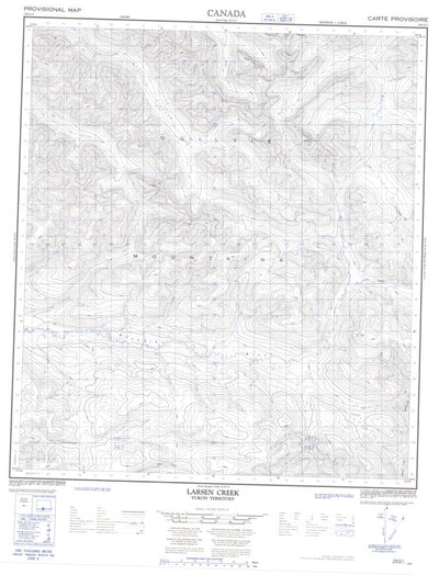Larsen Creek, YT (116A02 CanMatrix)