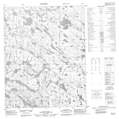 Belleau Lake, NT (086J05 CanMatrix)