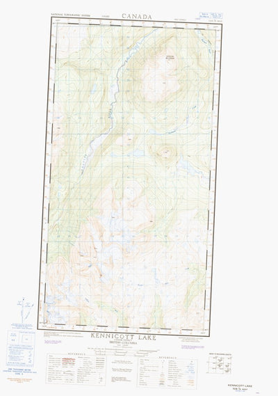 Kennicott Lake West, BC (104J04 CanMatrix)