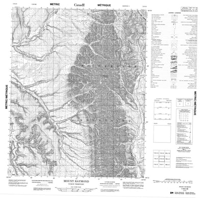Mount Raymond, YT (116I08 CanMatrix)