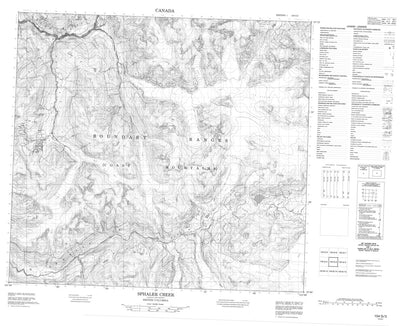 Sphaler Creek, BC (104G03 CanMatrix)