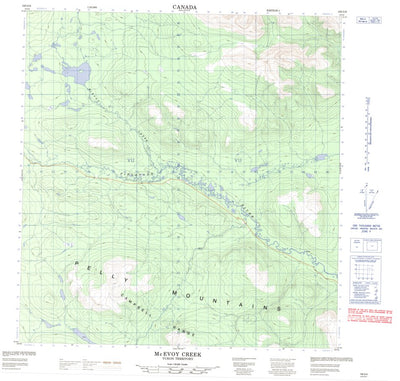Mcevoy Creek, YT (105G09 CanMatrix)