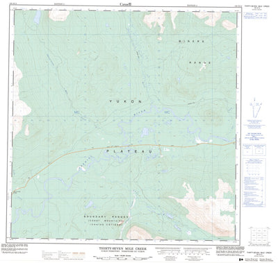 Thirty-Seven Mile Creek, YT (105D13 CanMatrix)