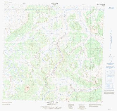 Calata Lake, BC (104J15 CanMatrix)