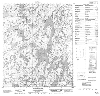 Wopmay Lake, NT (086F02 CanMatrix)