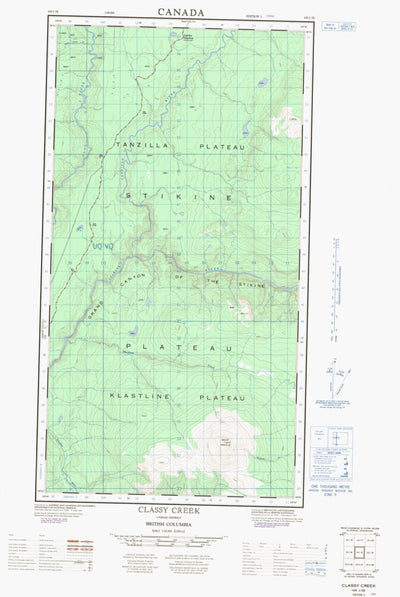 Classy Creek East, BC (104J02 CanMatrix)
