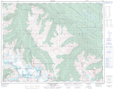 Bugaboo Creek, BC (082K15 CanMatrix) Map by Natural Resources Canada