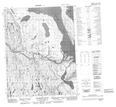 Bathurst Inlet, NU (076K16 CanMatrix)