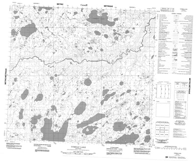 Comeau Lake, MB (054E12 CanMatrix)