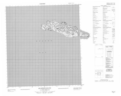 Quartzite Island, NU (055J11 CanMatrix)