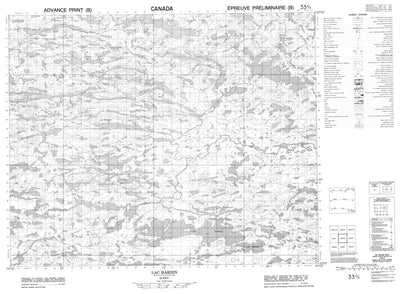 Lac Bardin, QC (033B08 CanMatrix)