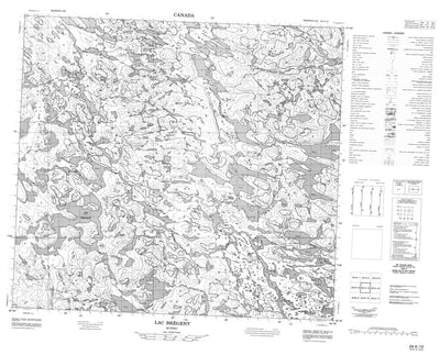 Lac Brégent, QC (024A13 CanMatrix)