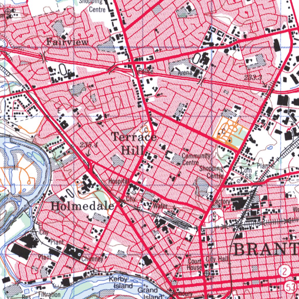 Brantford, ON (040P01 CanMatrix) Map by Natural Resources Canada ...