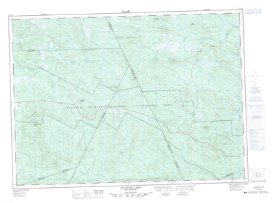 Tuadook Lake, NB (021J15 CanMatrix)