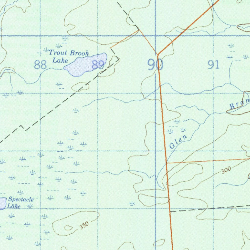 Salmon River Road, NB (021I05 CanMatrix) Map by Natural Resources