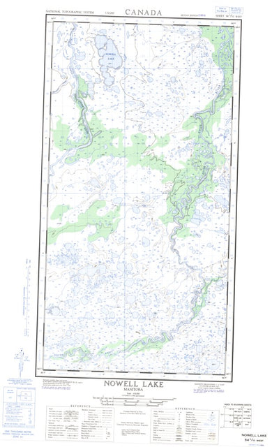 Nowell Lake West, MB (054L10_W CanMatrix)