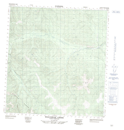 Wolverine Creek, YT (115I12 CanMatrix)