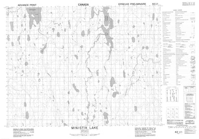 Ministik Lake, ON (042I01 CanMatrix)