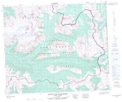 Mount Sir Alexander, AB (093H16 CanMatrix)