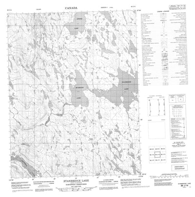 Stanbridge Lake, NU (086J14 CanMatrix)