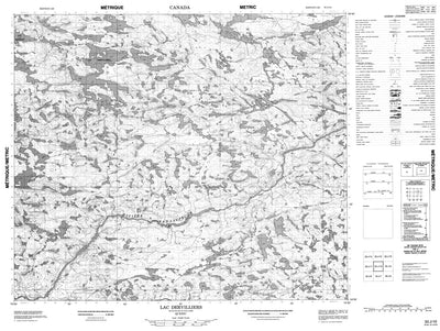 Lac Dervilliers, QC (033J10 CanMatrix)