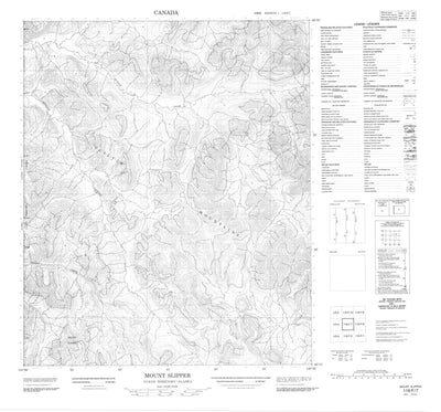 Mount Slipper, YT (116F07 CanMatrix)