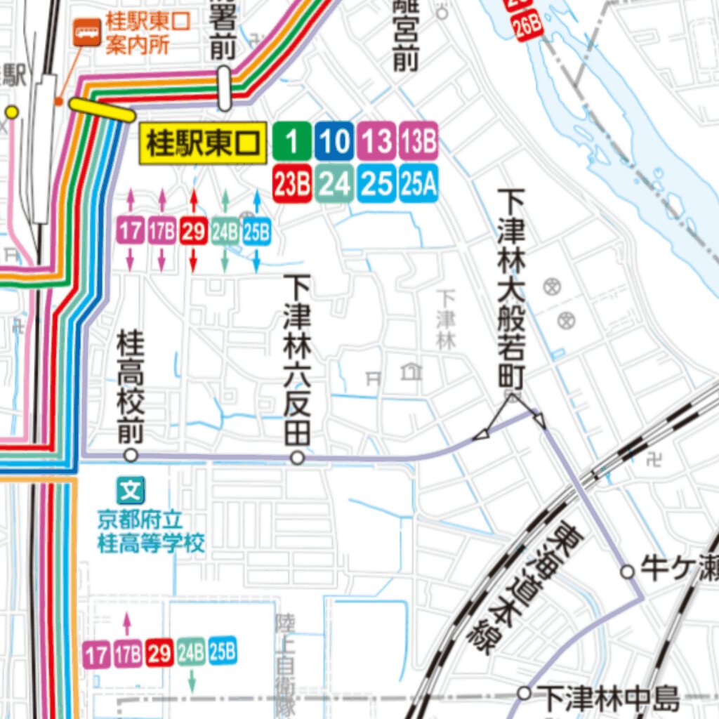 京阪京都交通京都市内バスマップ Map by Buyodo corp. | Avenza Maps