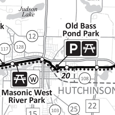 Luce Line State Trail Map 2-East Segment, MNDNR