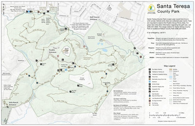 Santa Teresa County Park Guide Map