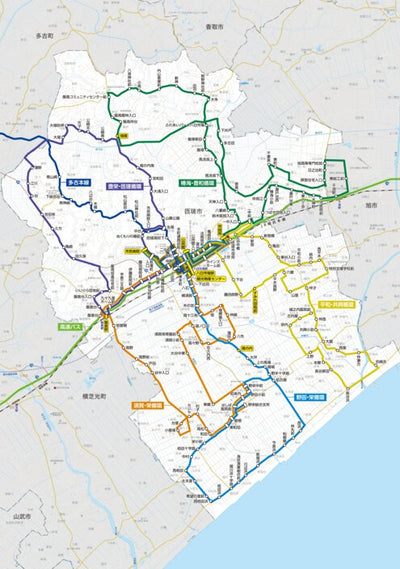 匝瑳市総合公共交通マップ
