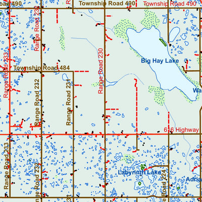 Rural Road Maps by GoTrekkers - Edmonton SE 2023