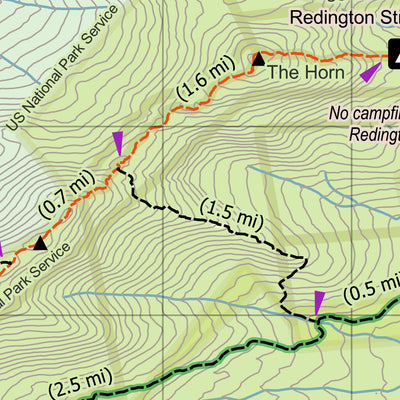 Maine AT Trail Map #5: Saddleback